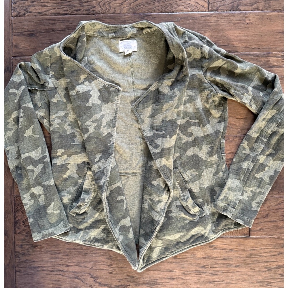 Casalon Women's Camo Open Front Jacket Minimalist